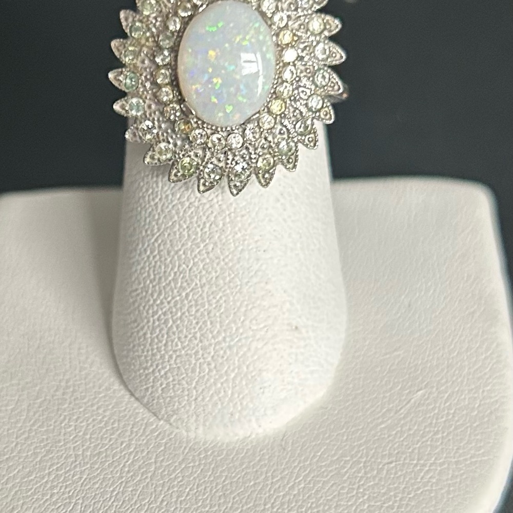 Authentic Opal & Sterling ring - Picture 4 of 7
